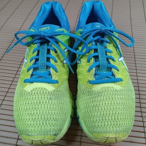 Asics - GEL-Quantum 180 2 Green Blue White Running - Picture 3 of 11